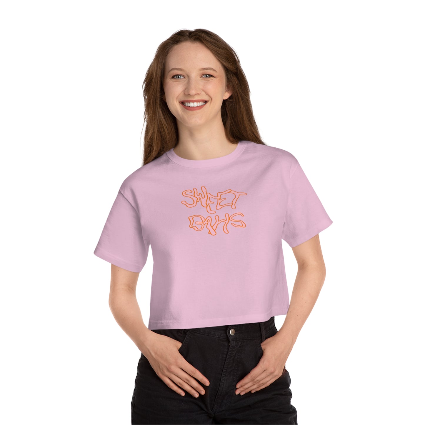 CROPPED PEACH LOGO 1 TEE