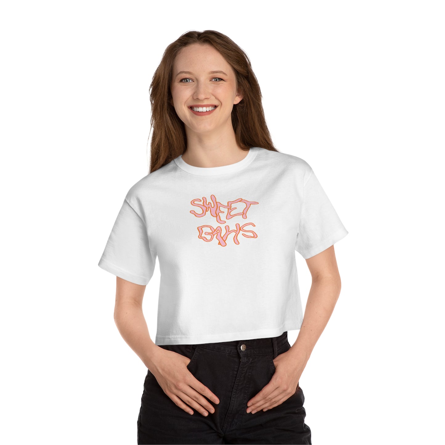 CROPPED PEACH LOGO 1 TEE